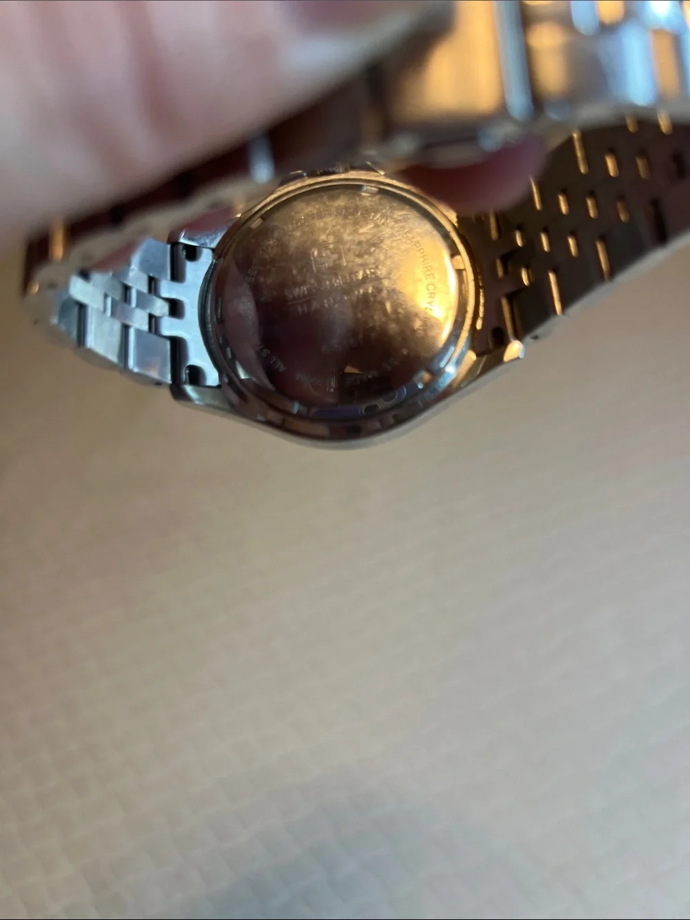 Swiss Military Hanowa Men's Stainless Steel Watch with Red Bezel